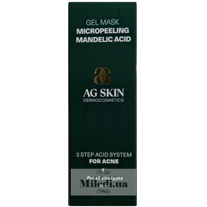 Гель-маска мікропілінг AG SKIN з мигдалевою кислотою, 60 мл