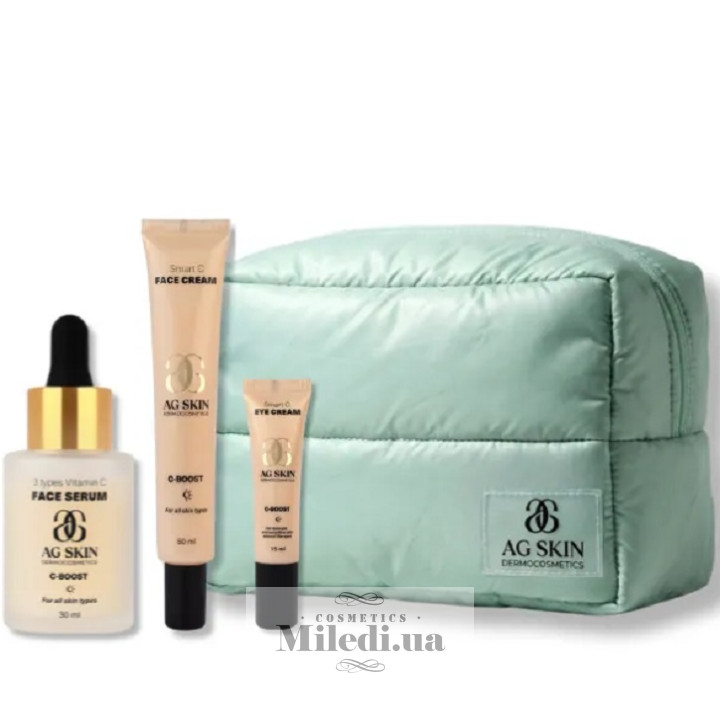 Комплексный набор AG SKIN для сияния кожи, 30 мл + 50 мл + 15 мл