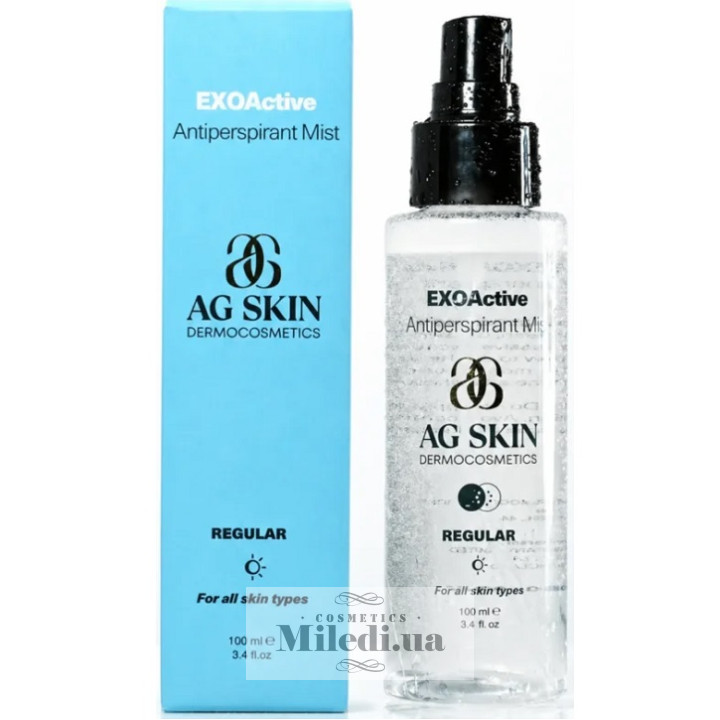 Мультифункціональна антипотова рідина AG SKIN Regular Exoactive Antiperspirant Mist 100 мл