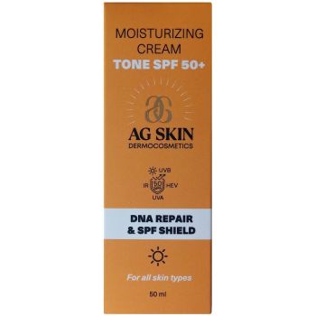 Солнцезащитный увлажняющий крем с тоном AG SKIN Moisturising Cream Tone SPF50+ 50 мл