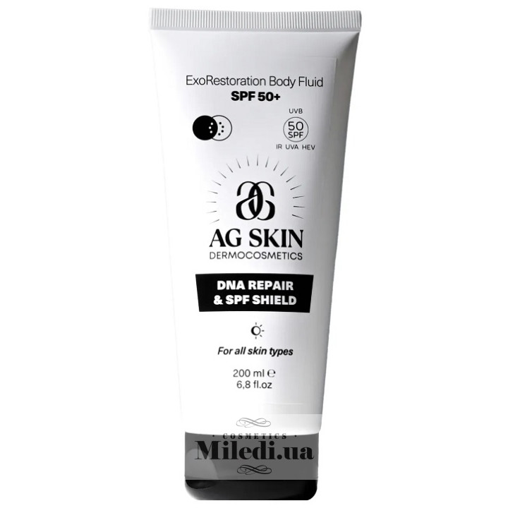 Солнцезащитный флюид для тела AG SKIN Exorestoration Body Fluid SPF50+ 200 мл