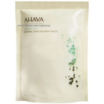 Сіль Мертвого моря натуральна кристалічна Ahava Natural Dead Sea Bath Salts 250 г
