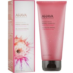 Минеральный гель для душа Кактус и розовый перец Ahava Deadsea Water Mineral Shower Gel Cactus & Pink Pepper 200 мл