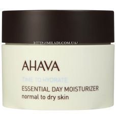 Денний зволожуючий крем для нормальної та сухої шкіри Ahava Time to Hydrate Essential Day Moisturizer Normal to Dry Skin 50 мл