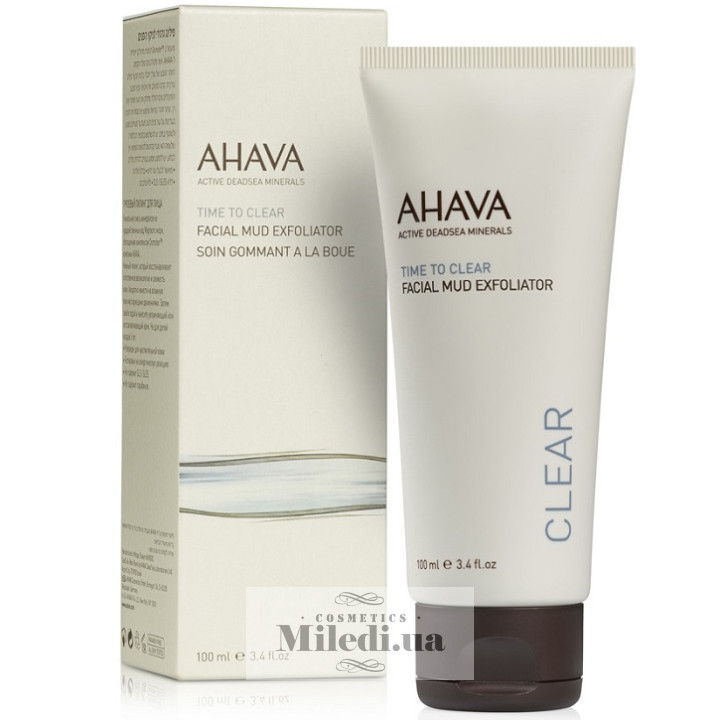 Грязьовий пілінг для обличчя Ahava Time To Clear, 100 мл