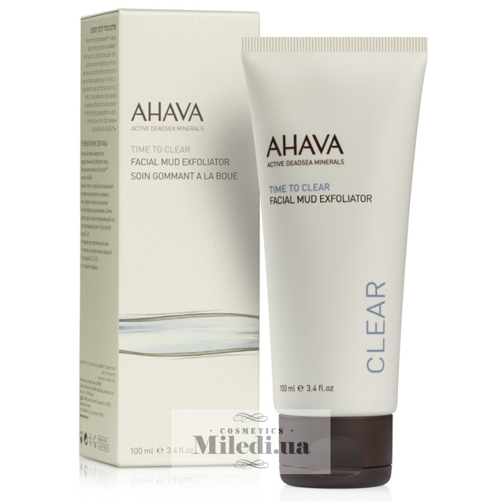 Грязьовий пілінг для обличчя Ahava Time To Clear, 100 мл