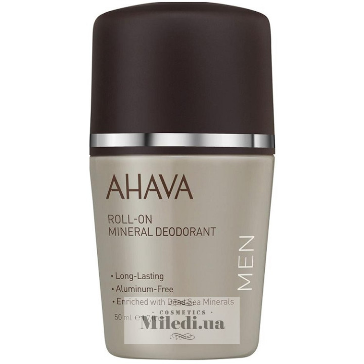 Минеральный дезодорант без алюминия Ahava для мужчин, 50 мл