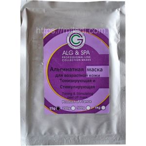 Альгинатная маска Тонизирующая и стимулирующая пробник ALG & SPA Toning & Stimulating Peel off Mask 25gr