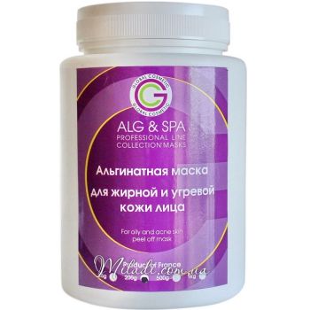 Альгинатная маска для жирной и угревой кожи ALG & SPA Professional Line Collection For Oily And Acne Skin Peel off Mask