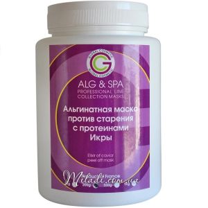 Альгинатная маска против старения Протеины икры ALG & SPA Professional Line Collection Elixir of Caviar Peel off Mask