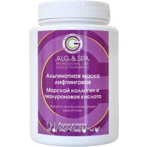 Альгинатная маска Гиалуроновая кислота и коллаген ALG & SPA Hyaluronic Acid & Marine Collagen Peel off Mask