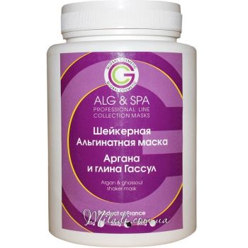Шейкерна альгінатна маска Аргана та глина Гассул ALG & SPA Professional Line Collection Argan & Ghassoul Shaker Mask
