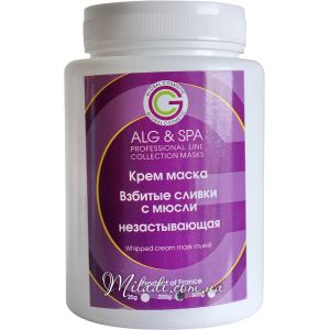 Крем-маска для лица Взбитые сливки с мюсли ALG & SPA Whipped Cream Mask Muesli