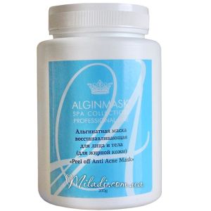 Альгинатная маска Анти акне Elitecosmetic Alginmask Peel off Anti Acne Mask