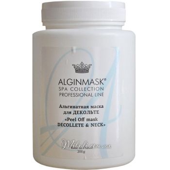 Альгинатная маска для декольте и шеи Elitecosmetic Alginmask Peel Off mask Decollete & Neck