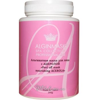 Альгинатная маска для лица с ацеролой Elitecosmetic Alginmask Peel off Mask Nourishing Acerola