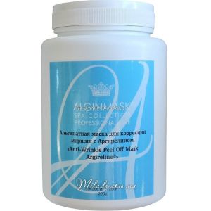 Альгинатная маска от морщин с аргирелином Elitecosmetic Alginmask Anti-Wrinkle Peel Off Mask Argireline