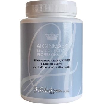Альгинатная маска для лица с глиной гассул Elitecosmetic Alginmask Peel off Mask with Ghassoul