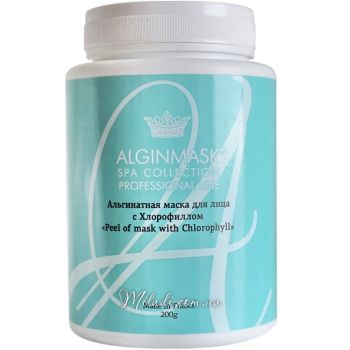 Альгинатная маска с хлорофиллом Elitecosmetic Alginmask Peel off mask with Chlorophyll