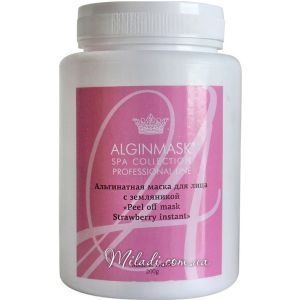 Альгінатна маска для обличчя Суниця Elitecosmetic Alginmask Peel off Mask Strawberry Instant
