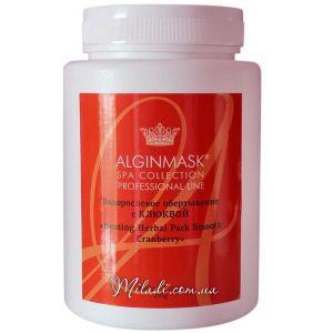 Водорослевое обертывание с клюквой Elitecosmetic Alginmask Heating Herbal Pack Smooth Cranberry