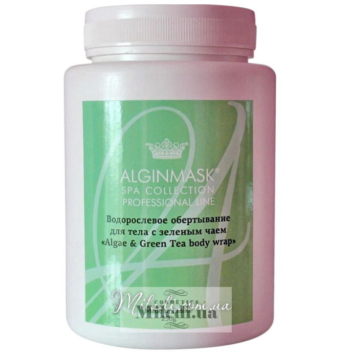 Водорослевое обертывание Elitecosmetic Alginmask с зеленым чаем