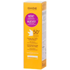Солнцезащитный крем для жирной кожи Babe Laboratorios Fotoprotector Facial Oil-free Sunscreen SPF50+ 50 мл
