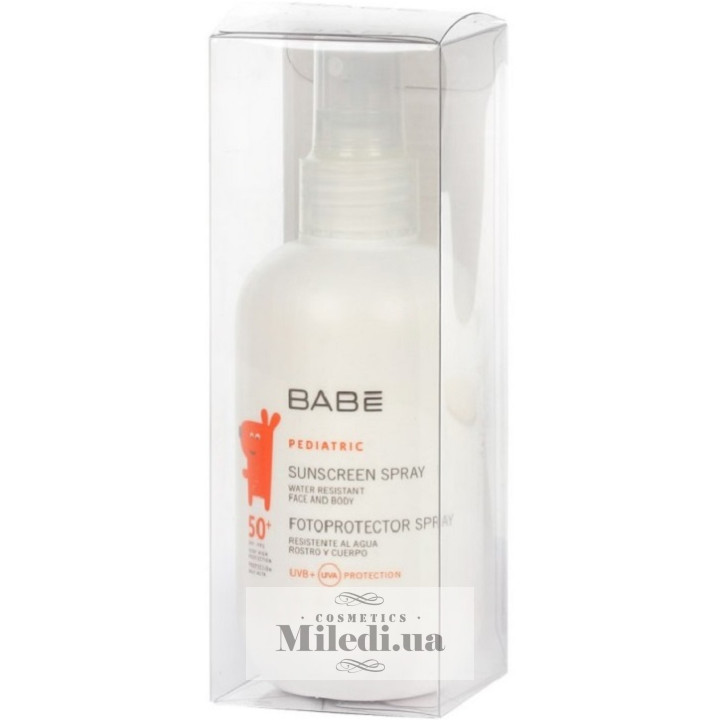 Солнцезащитный детский спрей Babe Laboratorios  SPF50+, 200 мл