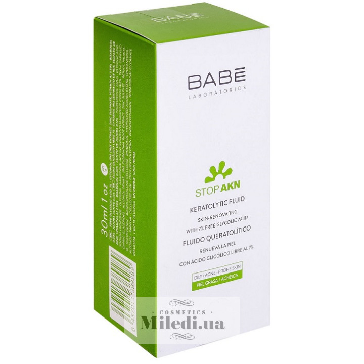 Флюид кератолитический Babe Laboratorios Stop AKN для жирной кожи, 30 мл