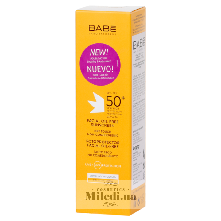 Крем солнцезащитный SPF50+ Babe Laboratorios Fotoprotector для жирной кожи, 50 мл