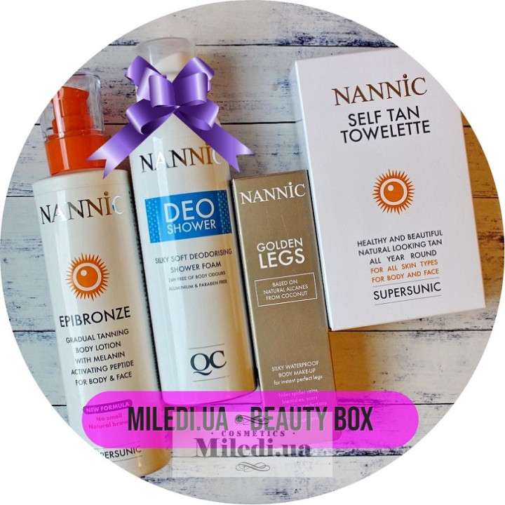 Beauty Box №29 «Супер тіло від Nannic», 250ml + 200ml + 30ml + 50g