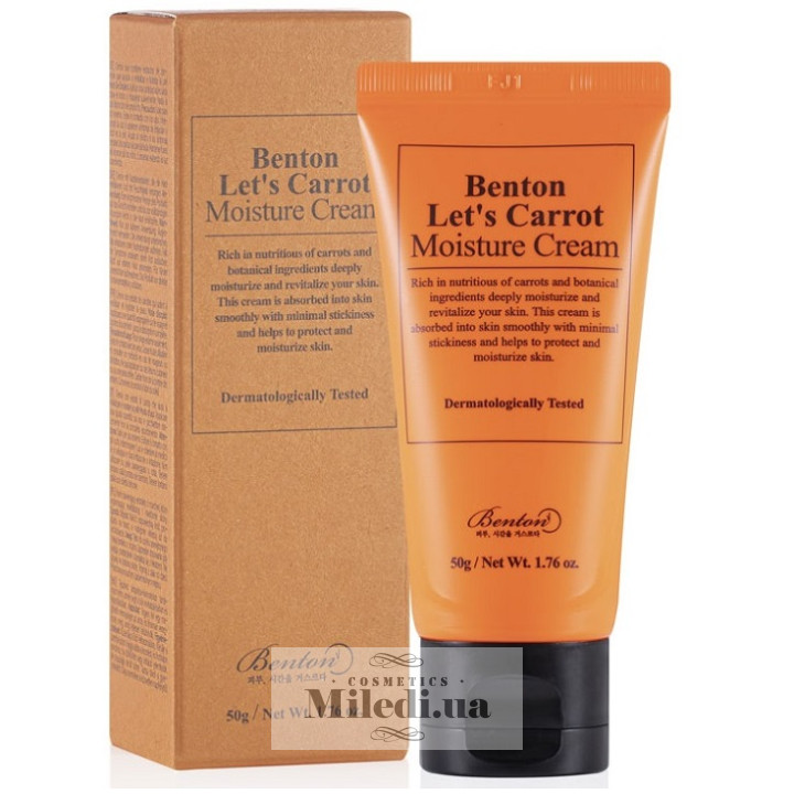 Питательный крем с экстрактом моркови Benton Let's Carrot Moisture Cream, 50 мл