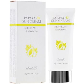 Сонцезахисний крем з екстрактом папайя Benton Papaya-D Sun Cream SPF38 PA+++ 50 мл