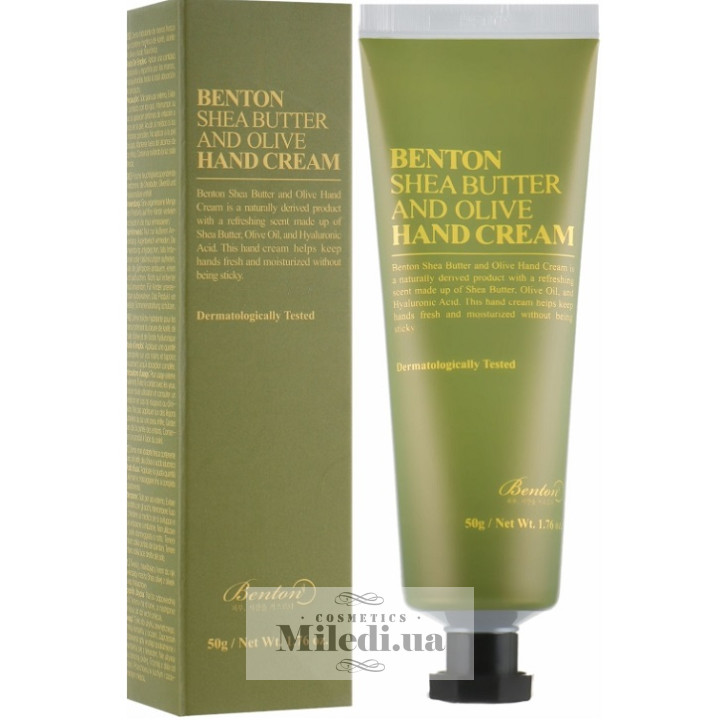 Крем для рук с маслом ши и оливы Benton Shea Butter and Olive Hand Cream, 50 мл