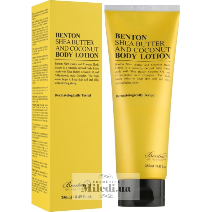 Лосьон с маслом ши и кокоса Benton Shea Butter and Coconut Body Lotion, 250 мл