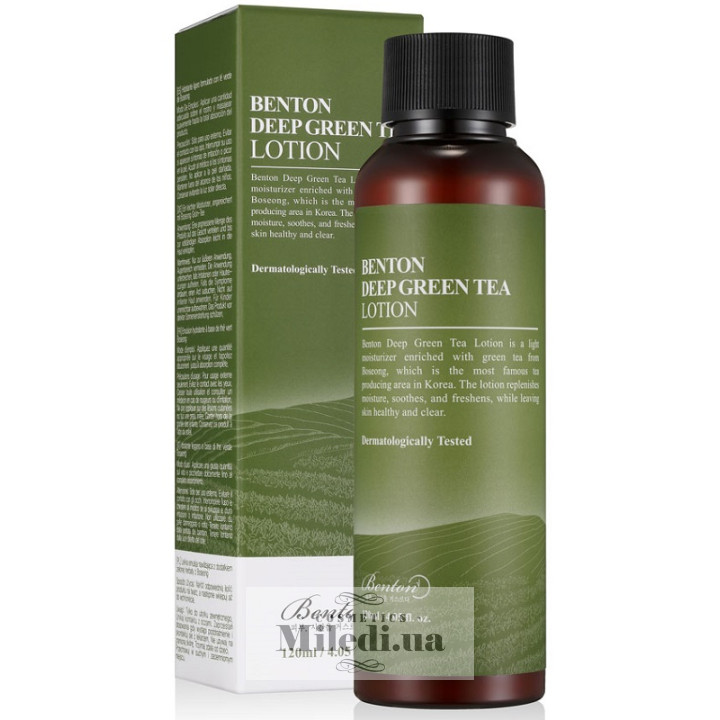 Увлажняющий лосьон Benton Deep Green Tea Lotion с зеленым чаем, 120 мл