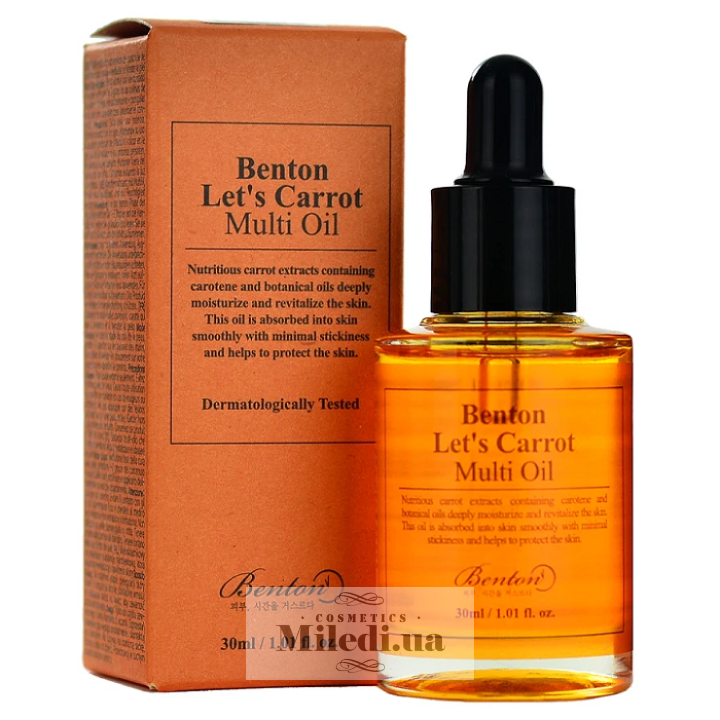 Мультифункциональная сыворотка Benton с маслом моркови, 30 мл