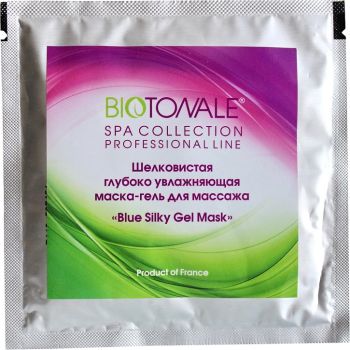 Масажна шовковиста маска-гель для глибокого зволоження Biotonale Blue Silky Gel Mask 20 г