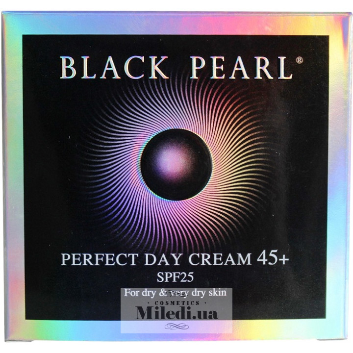 Денний зволожуючий крем Black Pearl від зморшок 45+, 50 мл