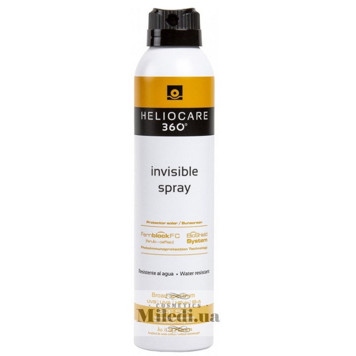 Сонцезахисний прозорий спрей невидимка SPF50+ Cantabria Labs, 200 мл