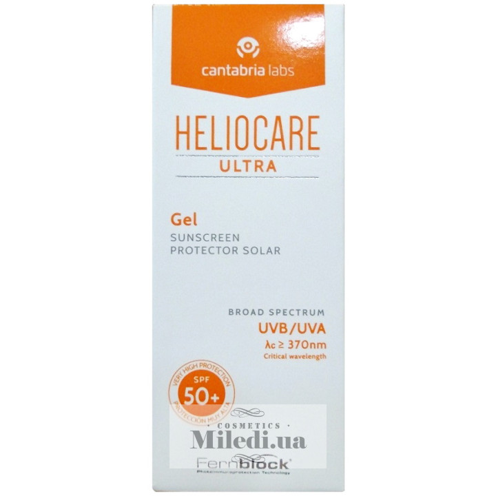 Сонцезахисний гель Cantabria Labs для комбінованої та жирної шкіри з акне, 50 мл