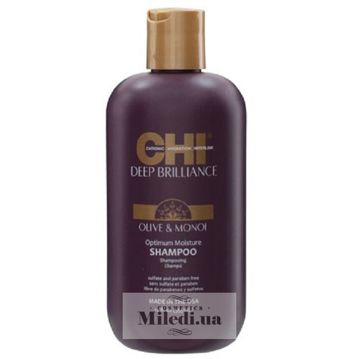Увлажняющий шампунь CHI Deep Brilliance с маслом оливы и монои, 355 мл