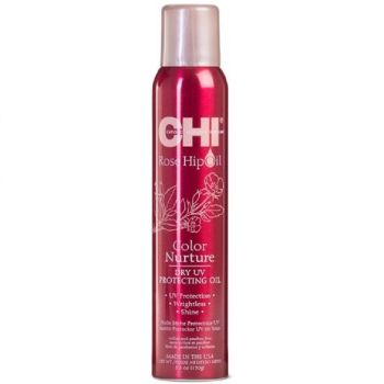 Защитный спрей-блеск с маслом шиповника для окрашенных волос Chi Rose Hip Oil Color Nurture Dry UV Protecting Oil 150 мл