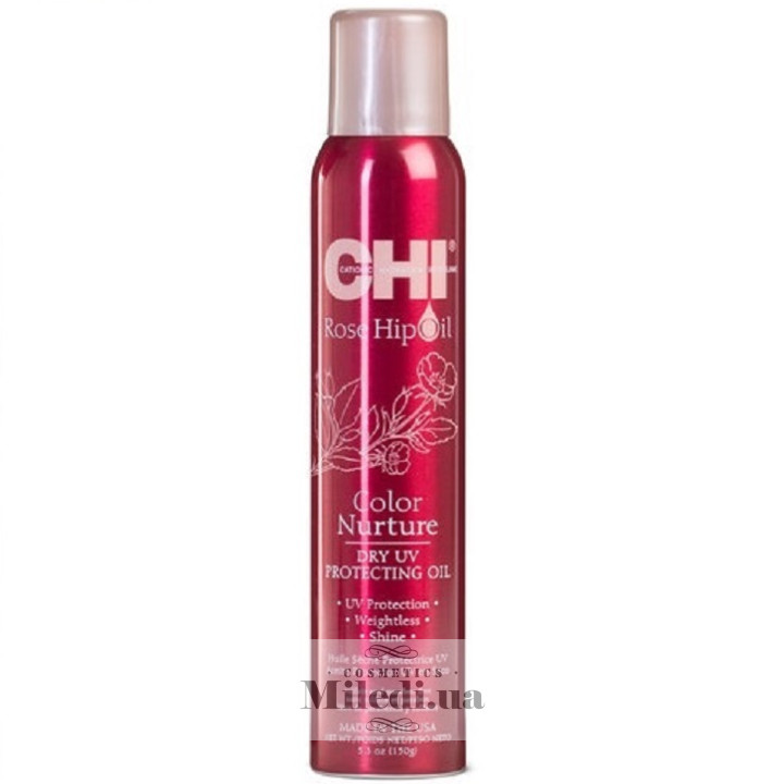 Спрей-блеск Chi Rose Hip Oil с маслом шиповника для волос, 150 мл