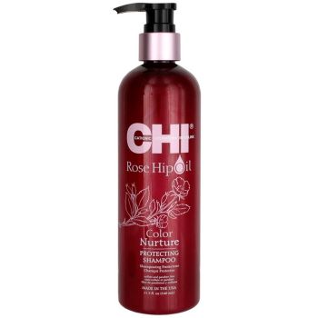 Захисний шампунь для пофарбованого волосся з маслом шипшини Chi Rose Hip Oil Color Nurture Protecting Shampoo 340 мл