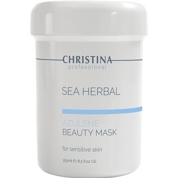 Азуленовая маска красоты для чувствительной кожи Christina Sea Herbal Beauty Mask Azulene Sensitive Skin 250 мл Акция