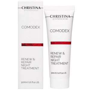 Ночной гель для жирной кожи Обновление и восстановление Christina Comodex Renew & Repair Night Treatment