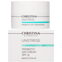 Дневной увлажняющий крем с пробиотическим действием Christina Unstress Pro-Biotic Day Cream SPF15 50 мл