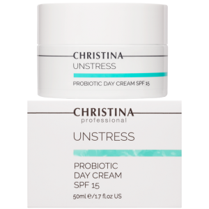 Дневной увлажняющий крем с пробиотическим действием Christina Unstress Pro-Biotic Day Cream SPF15 50 мл