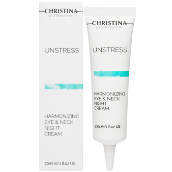 Крем гармонізуючий нічний навколо очей Christina Unstress Harmonizing Eye & Neck Night Cream 30 мл